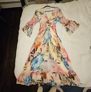 Floral Multicolor Midi Dress